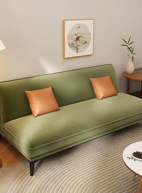 布艺沙发沙发床折叠两用一体小户型客厅实木沙发直排北欧小沙发