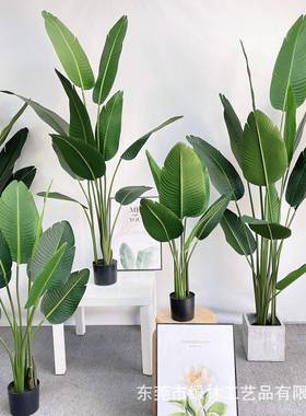 仿真旅人蕉室内外景观装饰人造芭蕉树各种仿真中小树假绿植可