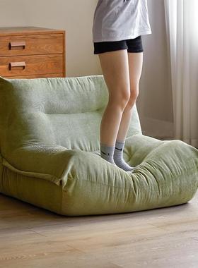 饺子懒人沙发灯芯绒北欧小户型阳台单人毛毛虫休闲躺椅卧室小沙发