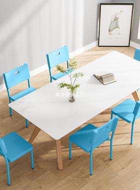 塑料椅子家用简约餐椅靠背凳子培训办公椅学生跳舞椅子等包邮