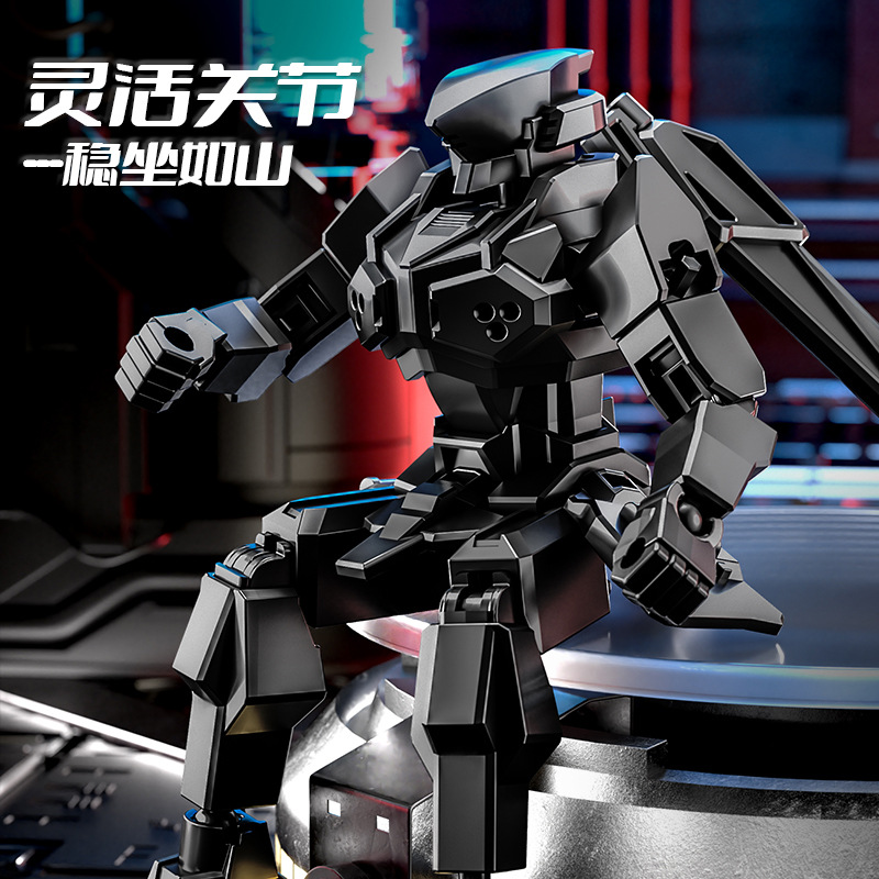 diy磁吸变形战士dummy13多关节可动人偶男孩子小朋友儿童变形玩具 - 图1