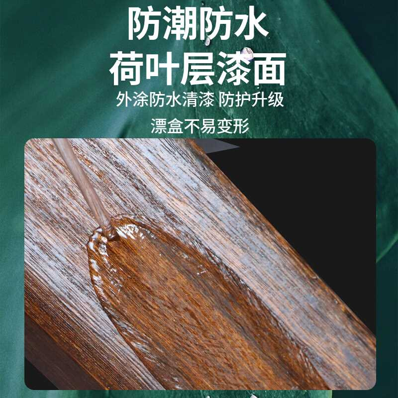 桐木质漂盒三层四面加长浮标盒主线子线多功能鱼漂盒大容量浮漂盒 - 图1