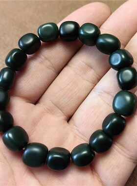 已抢完---新疆和田黑羊脂x灵石手链 手串珠子项链吊坠挂件W