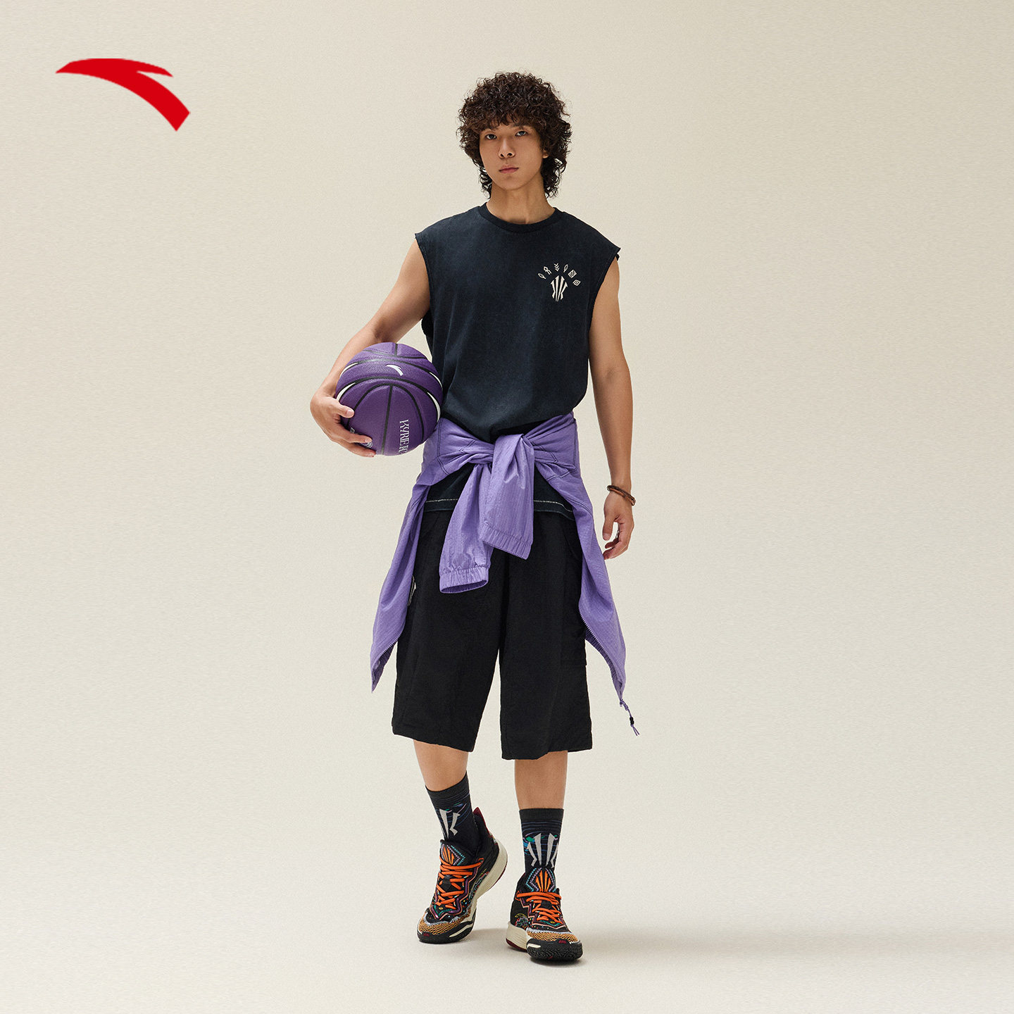 安踏凯里·欧文系列丨美式无袖坎肩t恤男女同款纯棉背心172531102,淘宝优惠券,粉丝福利购,淘宝优惠卷