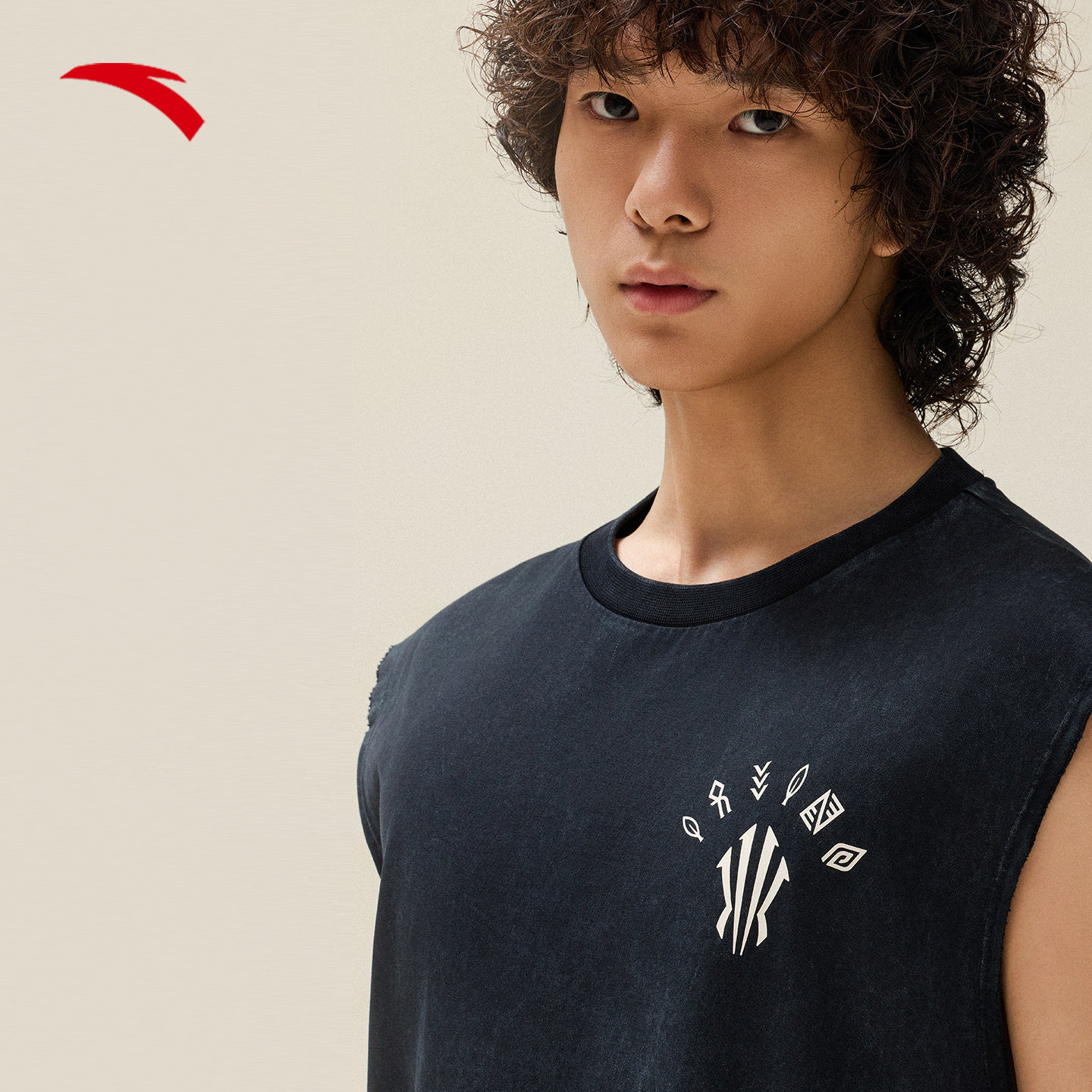 安踏凯里·欧文系列丨美式无袖坎肩t恤男女同款纯棉背心172531102,淘宝优惠券,粉丝福利购,淘宝优惠卷