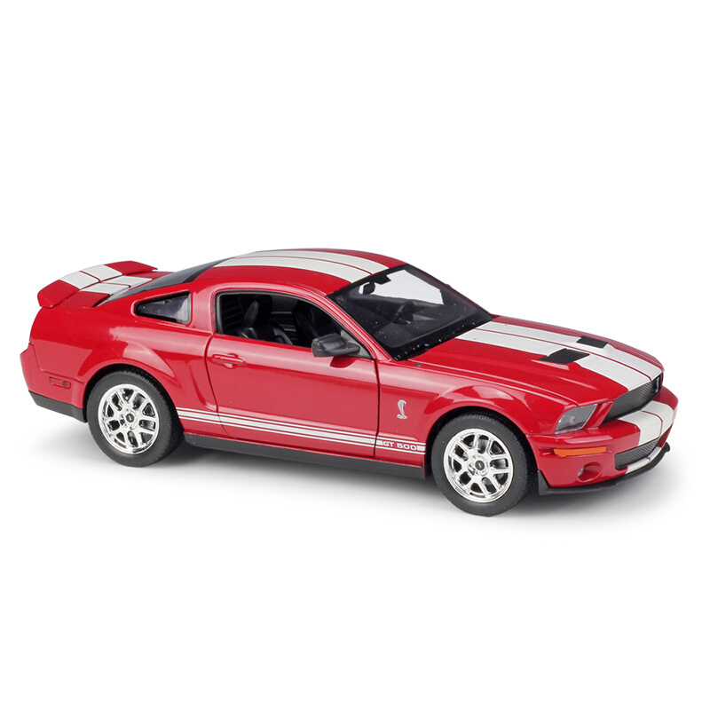 威利WELLY1:24谢尔比 眼镜蛇 2007 Shelby GT500仿真合金汽车模型 - 图3