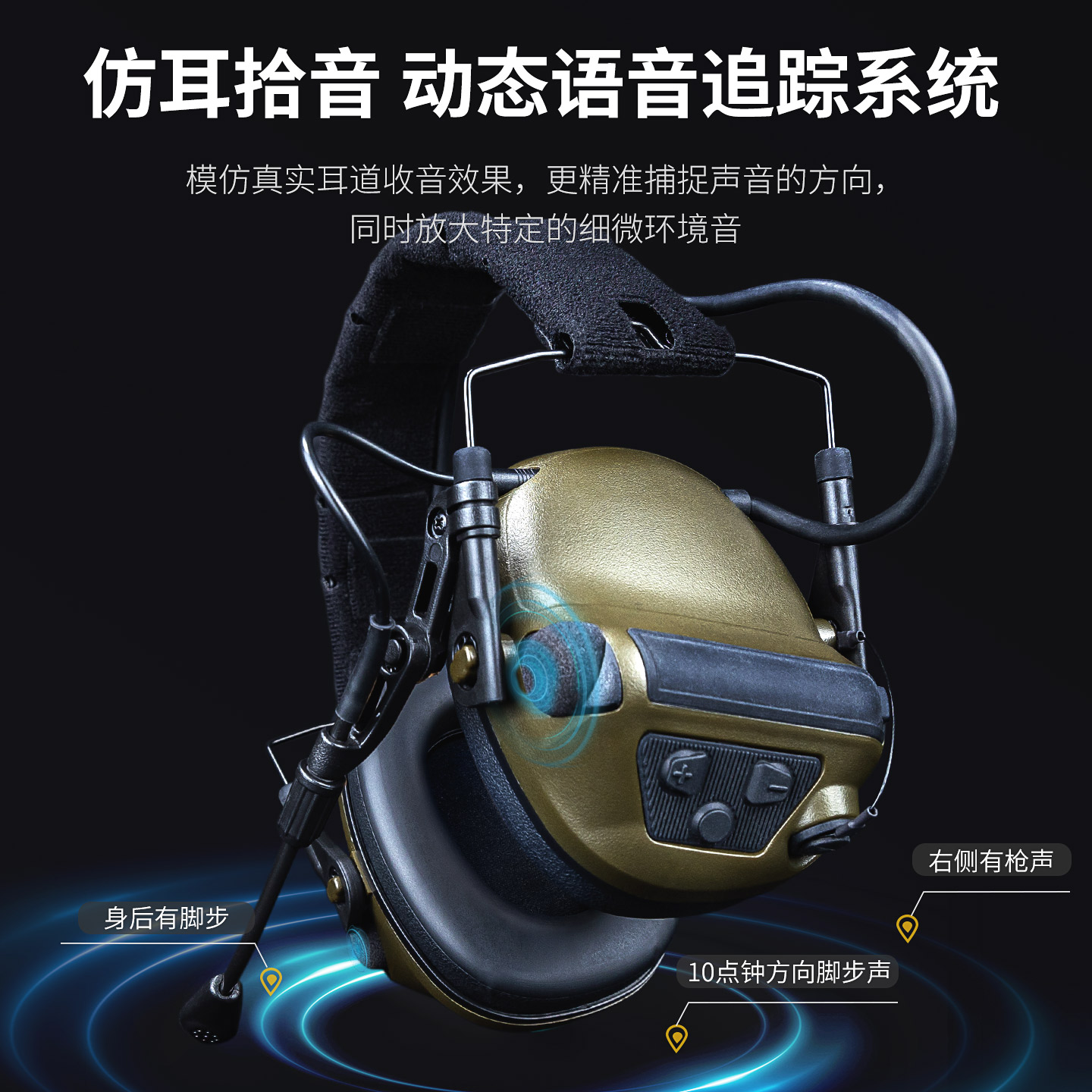 EARMOR耳魔M33战术拾音降噪耳机头盔射击蓝牙对讲机通讯头戴耳机 - 图0