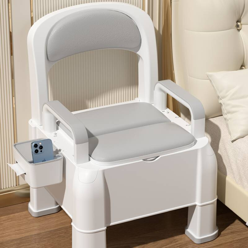 老年人坐便器可移动式马桶座椅子床边卧室内家用成人孕妇冬天起夜-图3