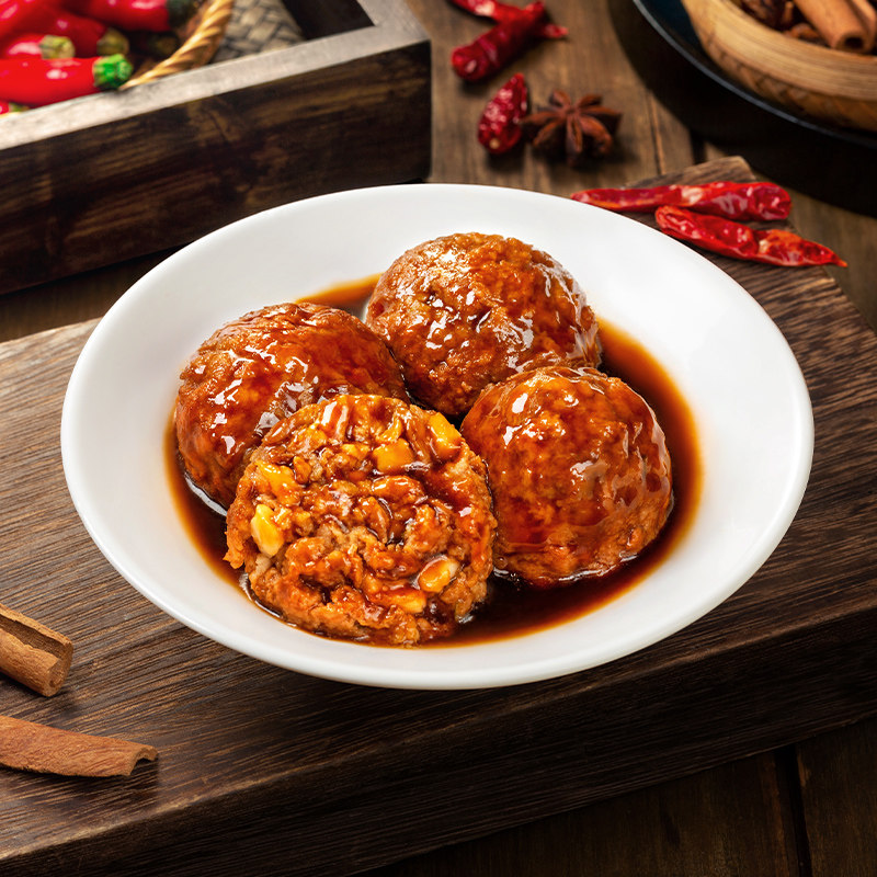 山野云陵无抗狮子头珍品猪肉四喜丸子肉丸马蹄红烧油炸四喜丸子,淘宝优惠券,粉丝福利购,淘宝优惠卷