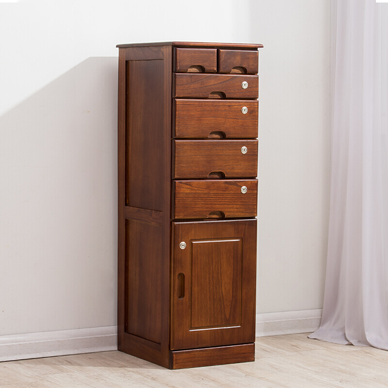 新款斗柜带锁实木家用简约现代卧室收纳柜抽屉柜客厅七斗置物柜五
