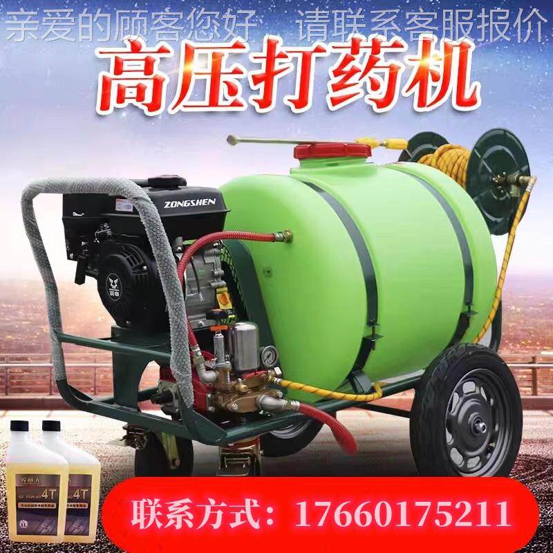道路清洗高压喷机 农用四冲程CT-890汽油打林药雾消毒雾机 园高压 - 图0