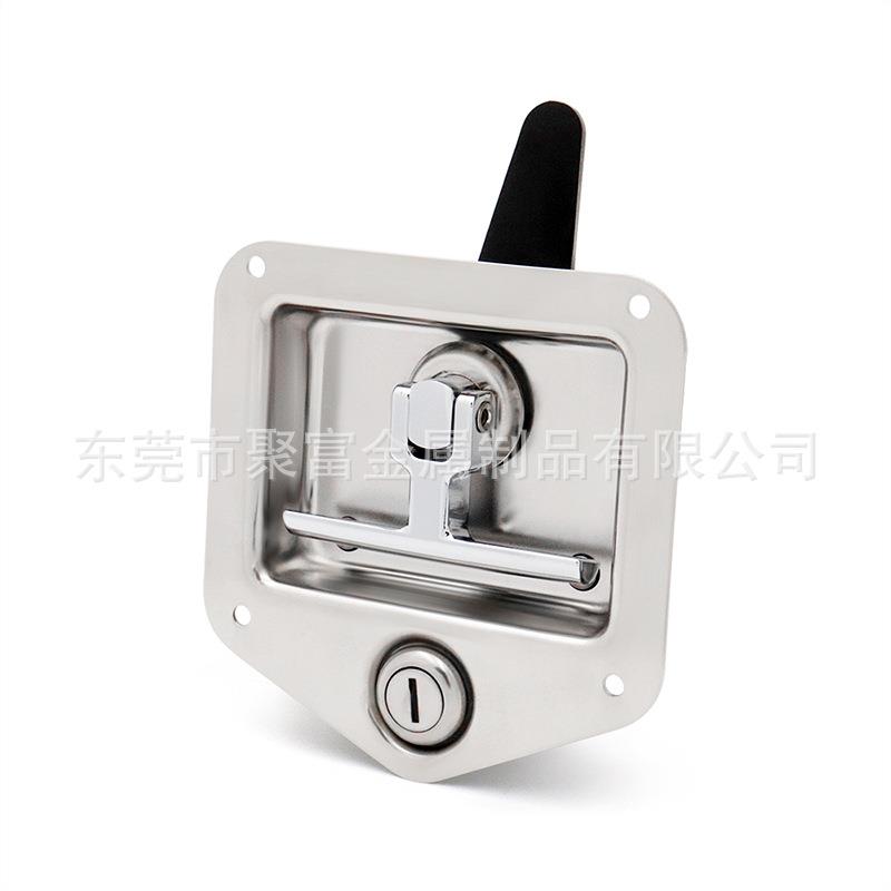 304 stainless steel tool box T-shaped lock special chassis folding lock van panel flat lock