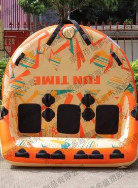 现货充气快艇靠背拖拉牵引拖拽摩托艇水上充气沙发快艇气垫圈