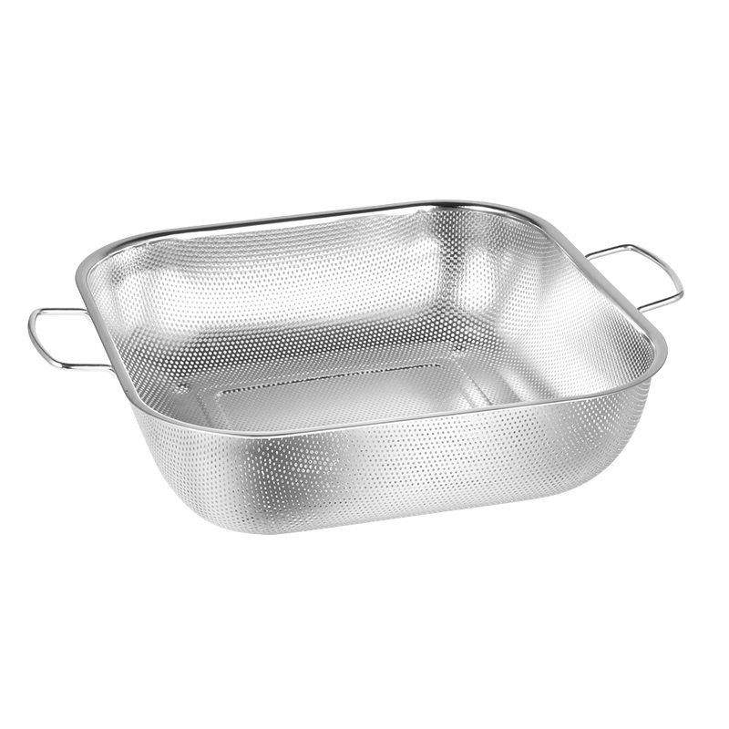 304不锈钢冲孔网篮正方形筐沥水筐洗菜篮水果篮洗菜盆沥水盆菜筐,淘宝优惠券,粉丝福利购,淘宝优惠卷