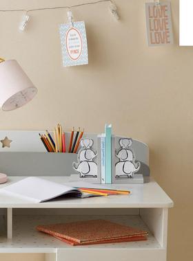 儿童房软装摆件书桌书立架收纳创意木质卡通售楼处样板间桌面装饰