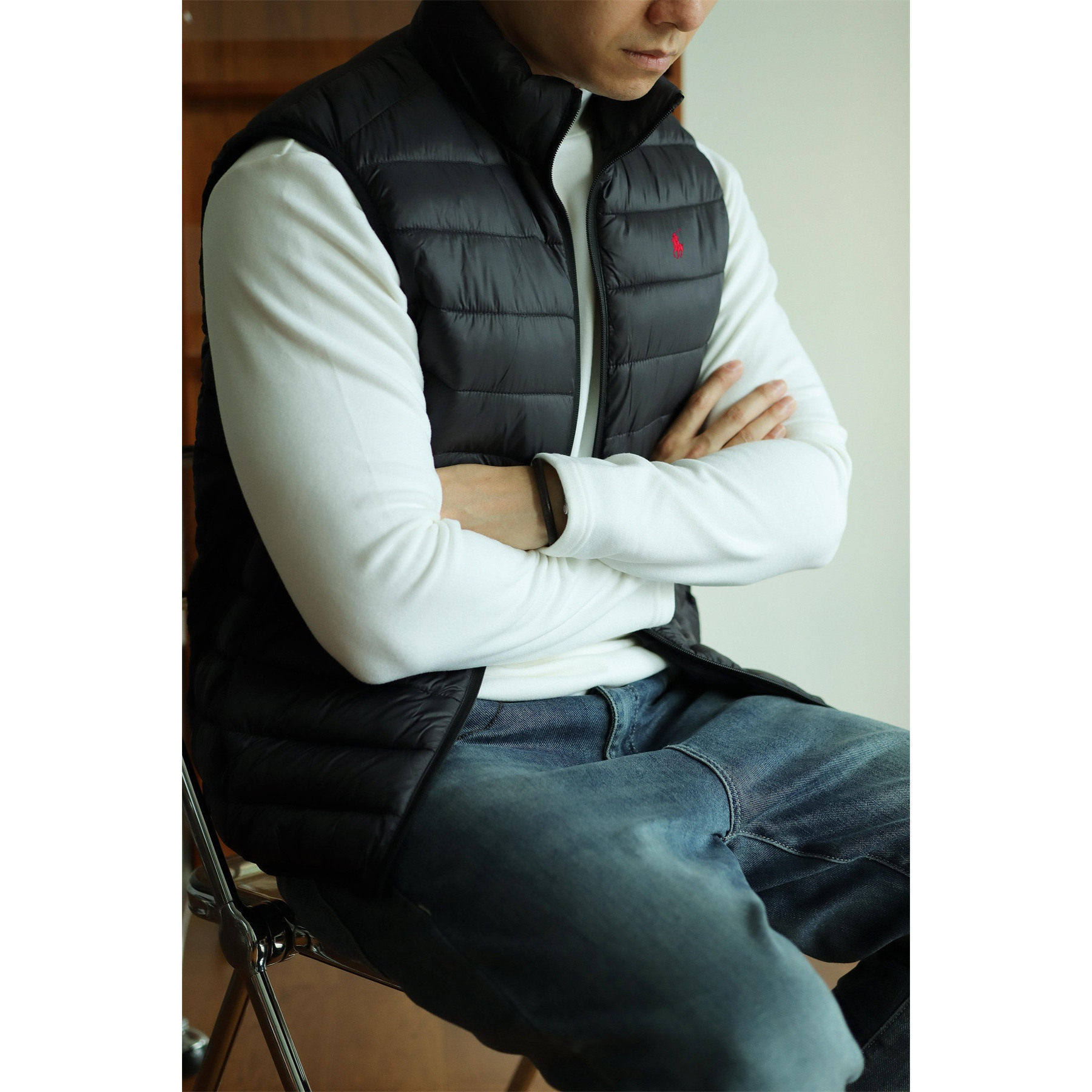 马标POLO潮流运动马甲棉服男商务休闲爸爸背心加厚马夹外套冬坎肩,淘宝优惠券,粉丝福利购,淘宝优惠卷