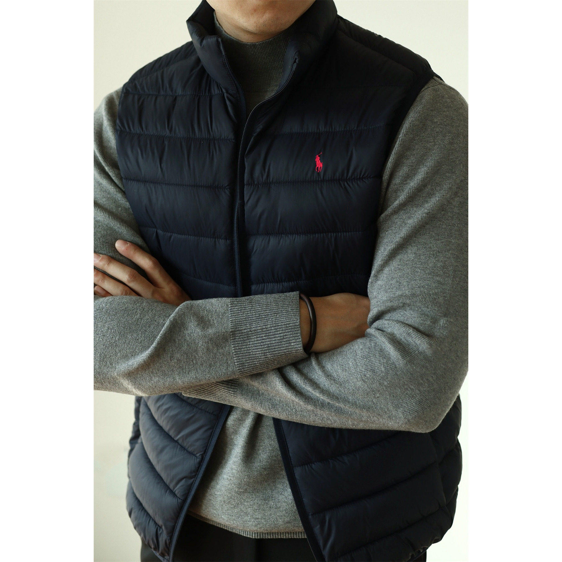 马标POLO潮流运动马甲棉服男商务休闲爸爸背心加厚马夹外套冬坎肩,淘宝优惠券,粉丝福利购,淘宝优惠卷