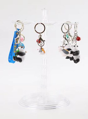 桌面旋转多层小饰品挂q件手机壳发圈耳塞钥匙扣手链项链展示挂架