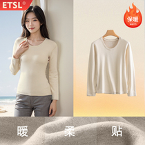Duvet Warm Underwear Lady Winter New Newear Plus Suede thickened No-marks Fever Blouse for a hitch in the winter