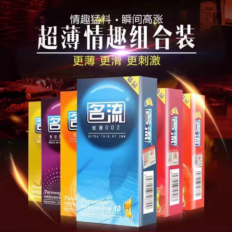 名流避孕套正品旗舰店超薄002安全套调情带刺大颗粒螺纹男士专用t - 图1