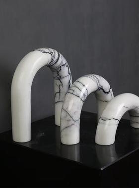 大理石拱门拱形几何摆件客厅卧室