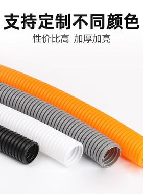 PA阻燃波纹管聚丙烯塑料电线保护管防火隔热汽车线束套管穿线软管