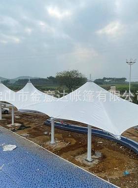 膜结构景观棚户外景区公园拉膜遮阳棚遮雨棚凉亭罩棚安装