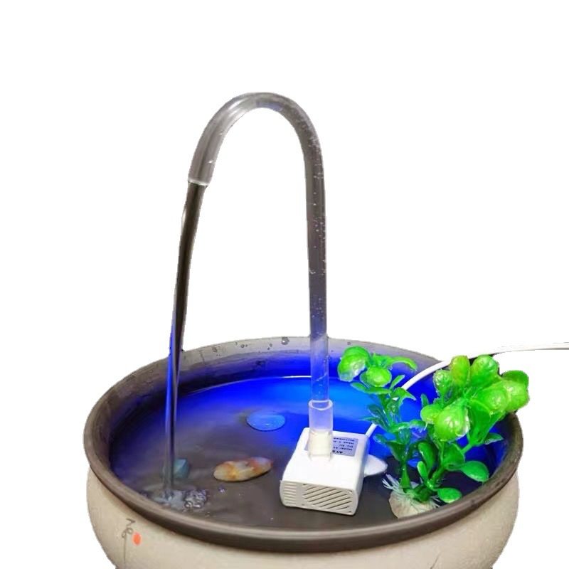 鱼缸水泵桌面小水泵造景学生小宠物乌龟缸禅意工艺品流入会券,淘宝优惠券,粉丝福利购,淘宝优惠卷