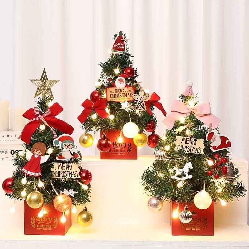 圣诞节装饰品桌面小圣诞树橱窗商场韩国场景布置礼物DIY柜台摆件,淘宝优惠券,粉丝福利购,淘宝优惠卷