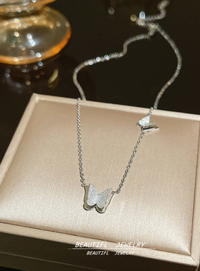 混合宝石镶嵌十字链项链