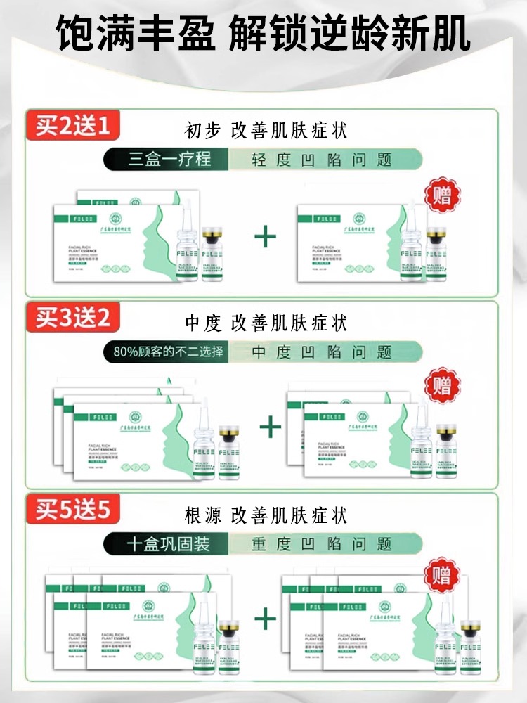 【买二送一】南方医学研究院斐丽面部丰盈精华液太阳穴额头法令纹-图0