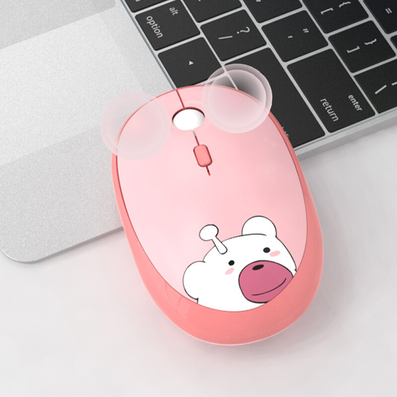 mofii摩天手无线键盘鼠标套装女生办公专用高颜值可爱笔记本粉色-图2