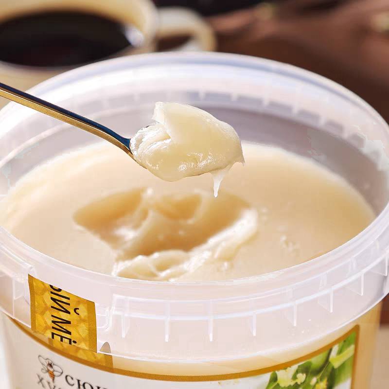 【原装进口】俄罗斯蜂蜜纯进口纯正天然结晶椴树蜜大桶装1250克