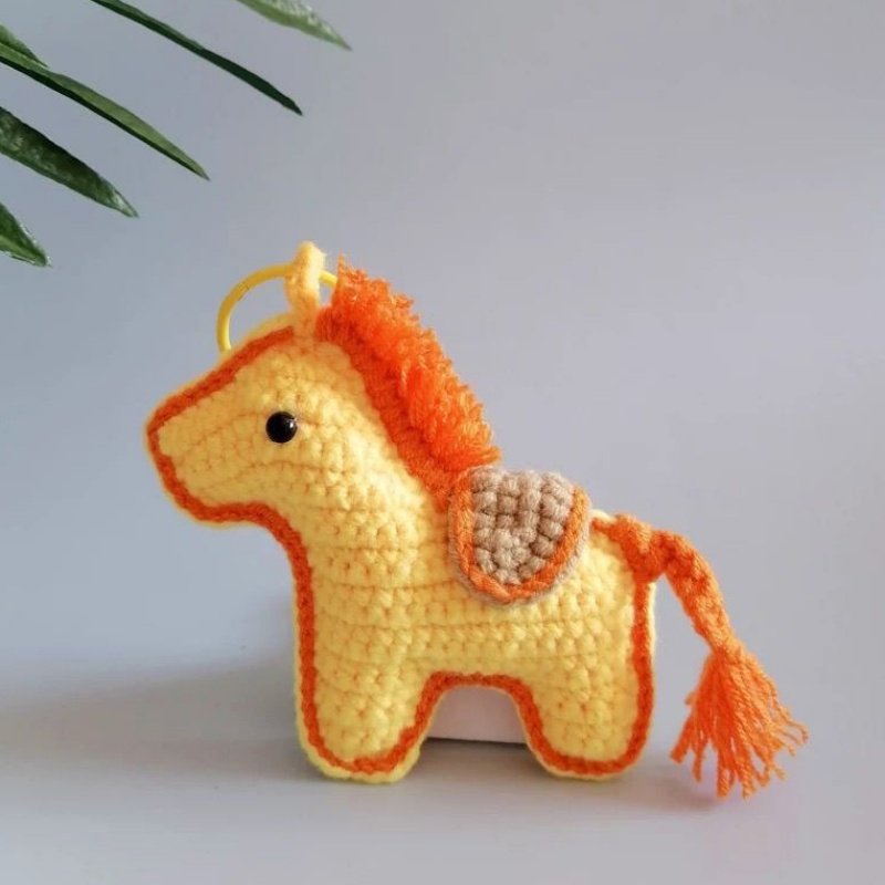 钩织小马挂件diy材料包手工自制钩针马年本命年吉祥物挂饰钥匙扣,淘宝优惠券,粉丝福利购,淘宝优惠卷