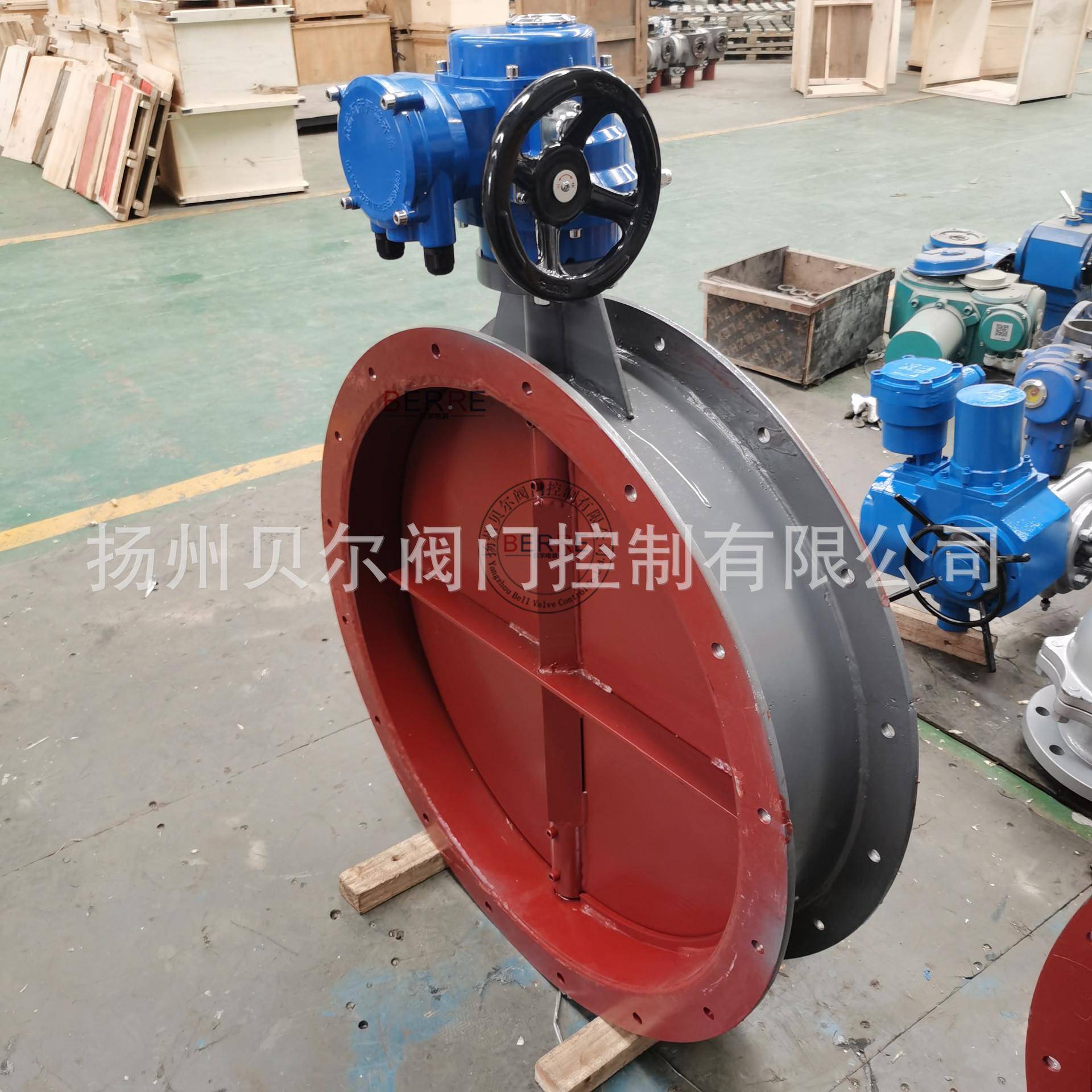 应D91W-14 DN700烟C道供除324尘用开关型电动圆风门 - 图0