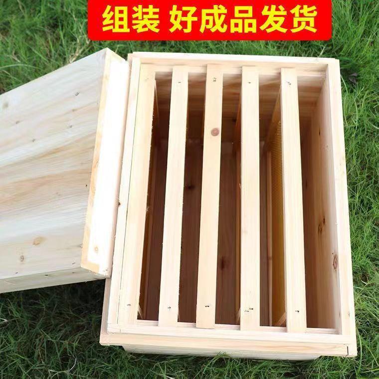 七框标准中蜂箱全组套新蜜式蜂养殖用具一整箱入QKA门蜂新手养装 - 图0