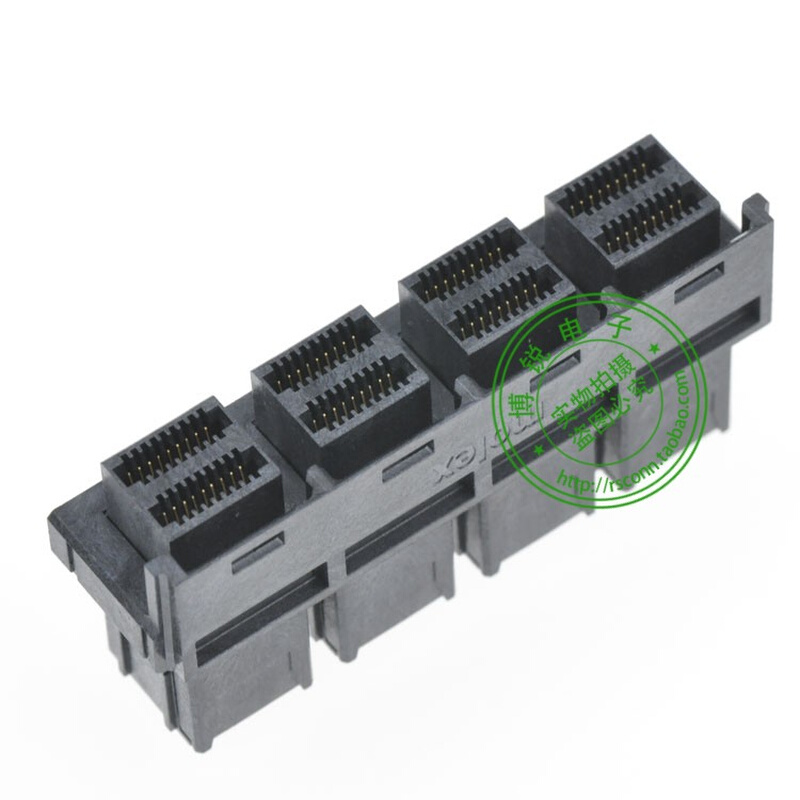 MOLEX 1*4 MINISAS HD连接器 母座144P 76867-0013 0768670013 - 图1