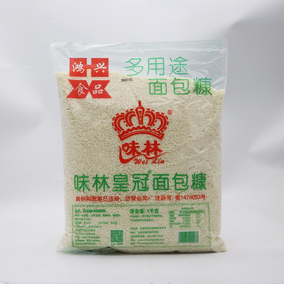 百利味林皇冠面包糠1kg油炸鸡腿南瓜饼白糠面包屑炸鸡裹粉商用 - 图3