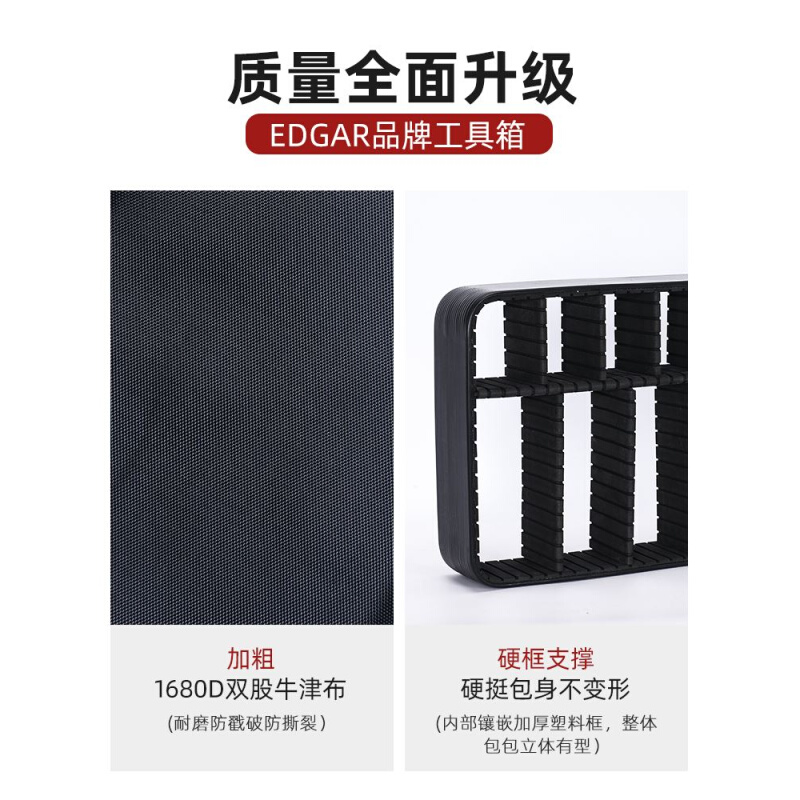 EDGAR工具包手提多功能牛津布帆布大号加厚耐磨便携维修工具袋 - 图2