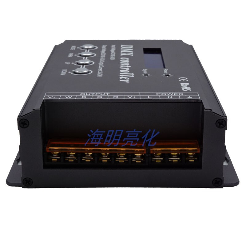 220V高压灯条dmx512高压解码器LCD显示RGB/RGBW灯带4通道控台调光 - 图1