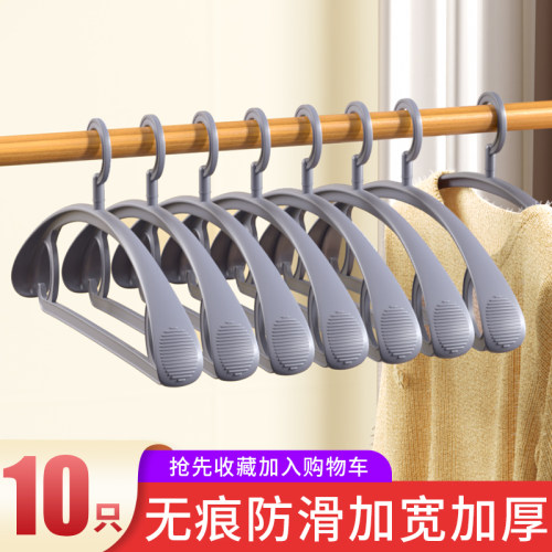 衣架家用挂衣防滑防肩角衣撑晾衣服学生宿舍护衣架子宽肩无痕挂架 - 图0