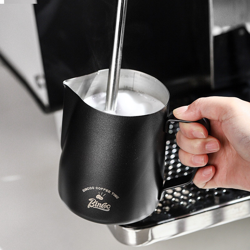 Bincoo咖啡拉花缸尖嘴拉花杯不锈钢专业打奶缸器具奶泡杯拉花神器,淘宝优惠券,粉丝福利购,淘宝优惠卷