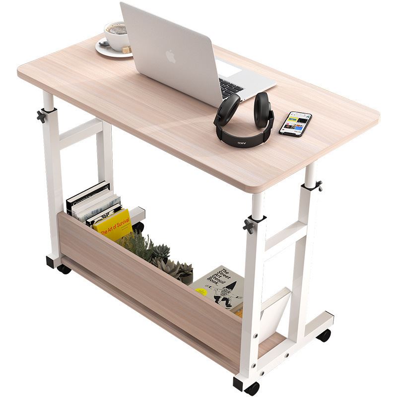 建议电脑桌可移动升降小桌子卧室带储物层学生写字桌租房书桌床边-图3