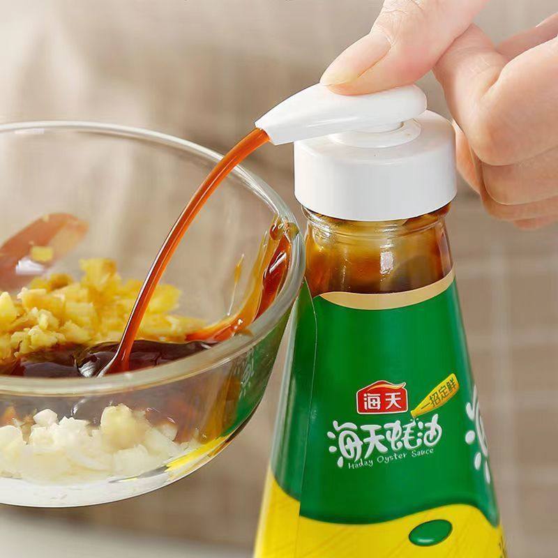 蚝油瓶按压嘴厨房通用挤压器家用调味酱泵头海天酱油挤压瓶罐神器 - 图0