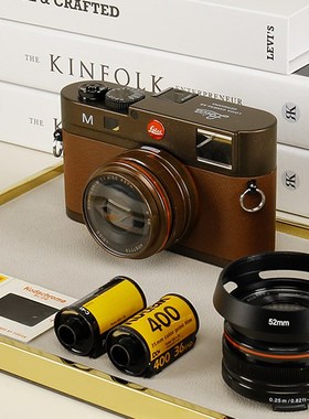 样板间展厅照相机摆o件仿真软装饰品道具拍照桌面莱卡模型复古胶