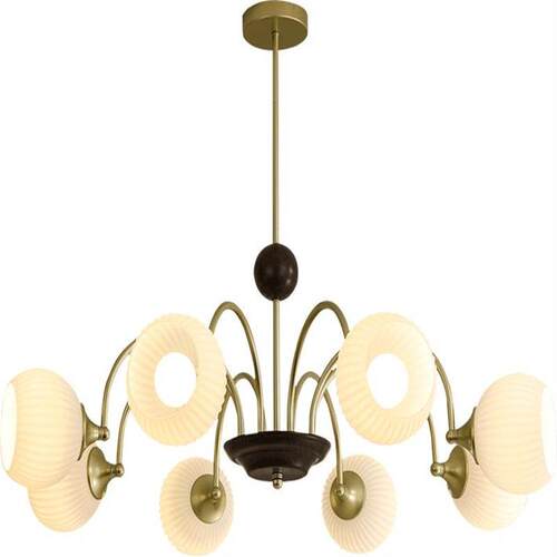 新款玻璃中古客厅灯主灯卧室灯吸顶吊灯主卧日式法式餐厅灯具 - 图2