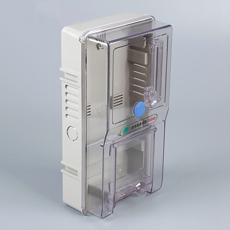 家用电表箱 透明塑料电表箱单相1户 塑料电表箱 预付费插卡电表箱 - 图1