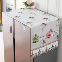 Refrigerator cover cloth cabinet top dust cover double open door single opening door protection cover towel roller washing machine curtain cover dust cloth