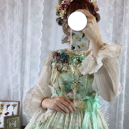 天鹅湖之梦丨 轻薄法式重工花瓣袖口百搭长袖衬衫 奇诺可物语 - 图0