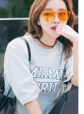 新款清新透明糖果彩色太阳眼镜女海洋片覆古无框韩版圆脸太阳眼镜